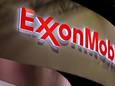 Het logo van het Amerikaanse olie-en gasbedrijf ExxonMobil.