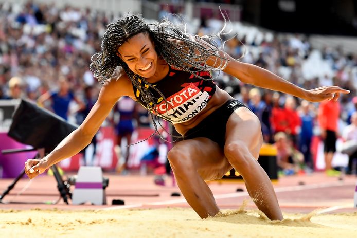 Thiam slaat weer toe in het verspringen | WK Atletiek | hln.be