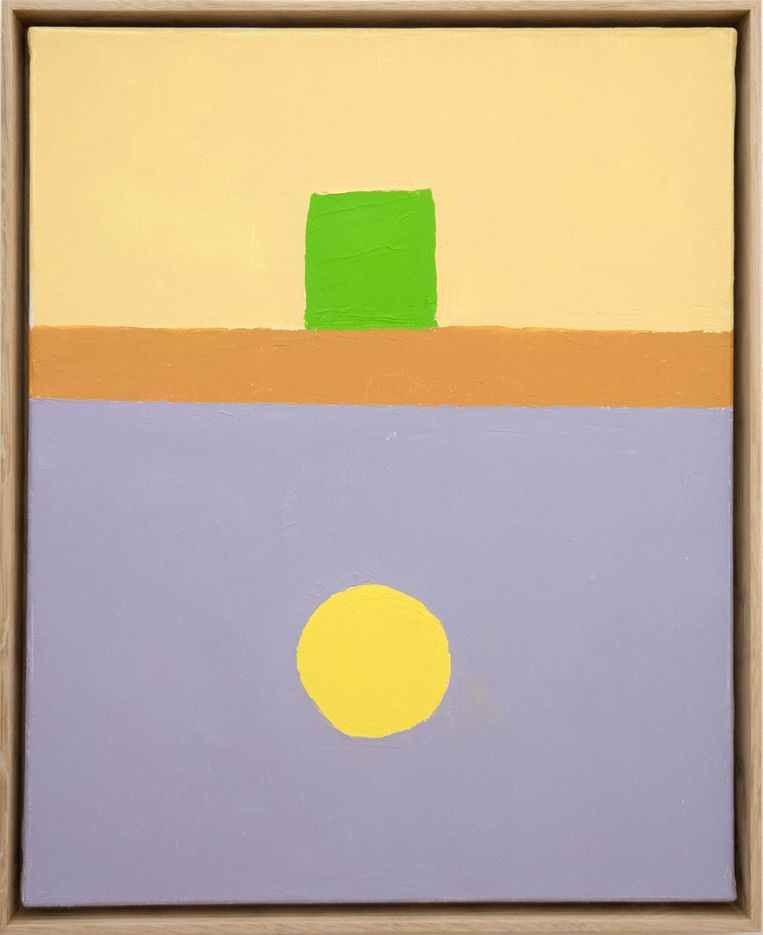Ongetiteld schilderij van Etel Adnan (2018). Beeld Sfeir-Semler Gallery