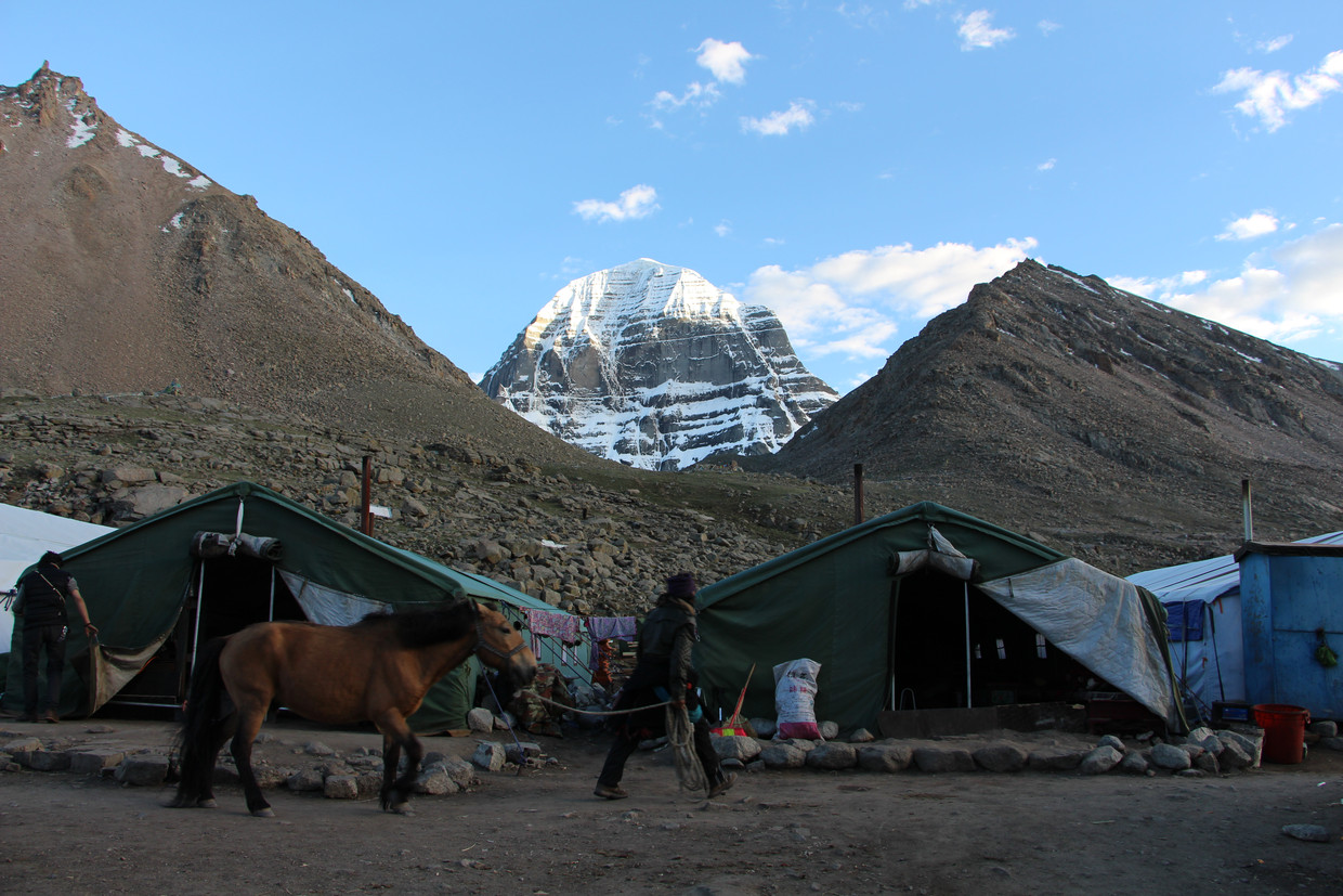 Zicht op Mount Kailash.
 Beeld RV