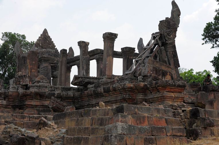 De Preah Vihear-tempel. Beeld afp