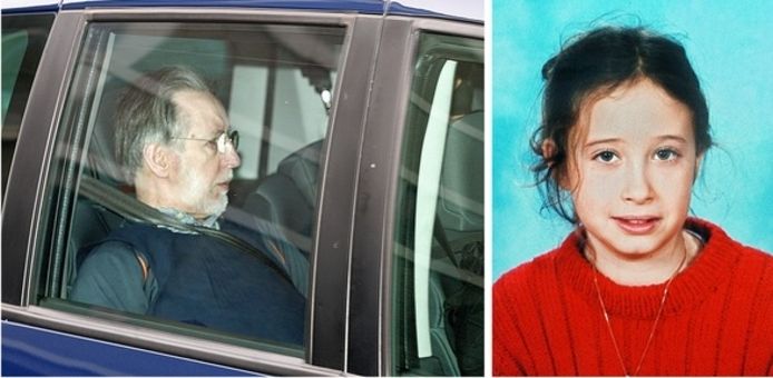 Links: Michel Fourniret in 2008. Rechts: Estelle Mouzin, zij verdween in 2003.