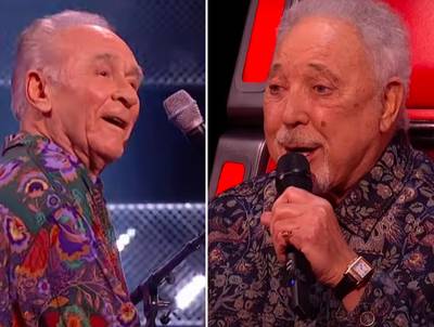 79-jarige deelnemer van ‘The Voice’ ziet droom werkelijkheid worden tijdens duet met Tom Jones