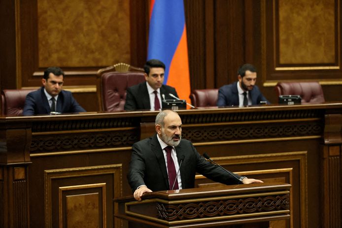 De Armeense premier Nikol Pasjinjan.