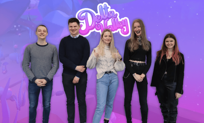 Ortwin Van der Stappen, Arthur Geeraert, Anouk Tondeleir, Carolin Aust, Roxana Moshashai zijn de studenten die de app creërden.
