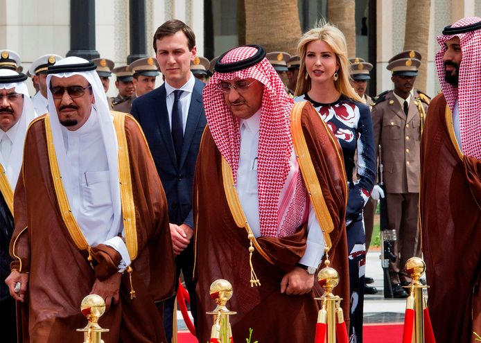 In mei bezocht Trumps dochter Ivanka en zijn schoonzoon Jared Kushner Saoedi-Arabië om een oplossing voor het Palestijns-Israëlische conflict te bedisselen.