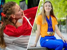 EK-ster Femke Bol viert gouden plakken met 'wilde nacht' met champagne