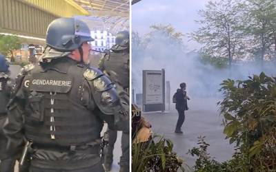 Politie gebruikt traangas bij protest in Parijs om verkiezingen