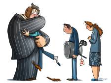 Directeur wil verplichte knuffel van personeel: ‘De vertrouwenspersoon was zijn zoon’
