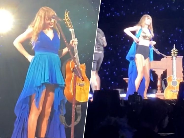 Taylor Swift victime d'un problème technique, elle se déshabille brièvement en plein concert