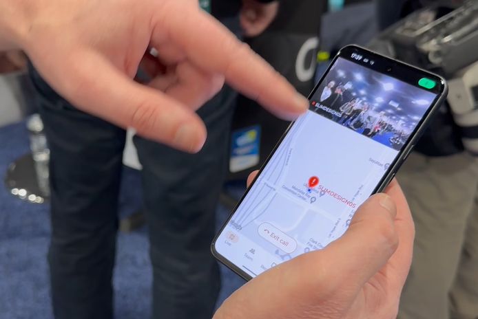PhoneCam invia la tua posizione e il video al contatto di emergenza.