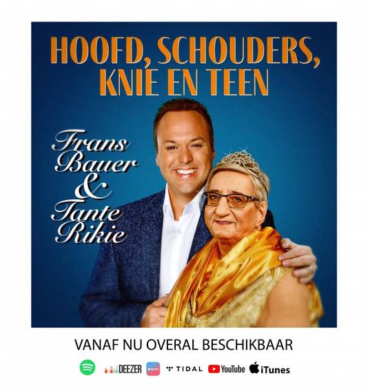 Hoes van de single 'Hoofd, Schouders, Knie en Teen' van Frans Bauer en Tante Rikie.