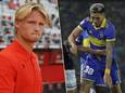Kasper Dolberg (links) en Luis Vázquez (rechts) staan op het verlanglijstje van Anderlecht.