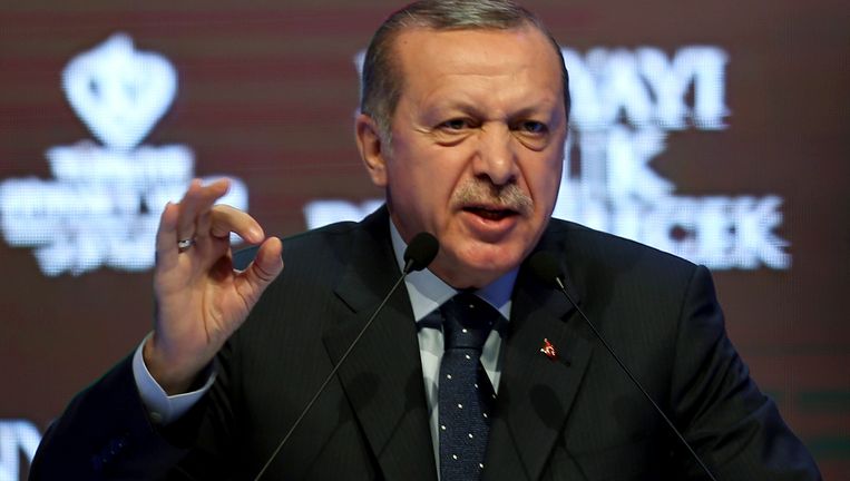 De Turkse president Erdogan. Beeld ap