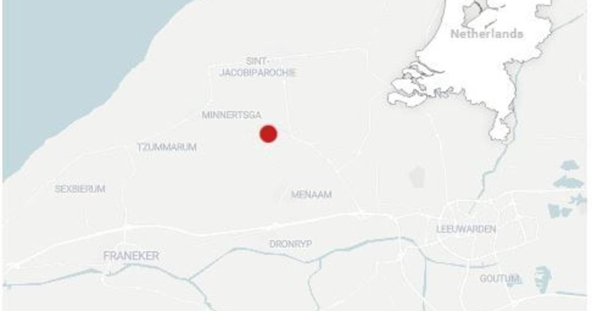 Veertien gewonden, onder wie enkele kinderen, bij ongeluk tussen lijnbus en taxibus bij Berltsum.