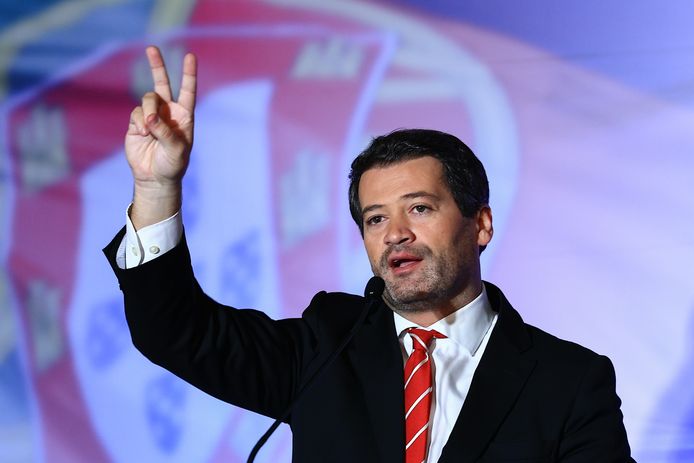 Andre Ventura, de partijleider van het rechts-populistische Chega, is één van de winnaar van de Portugese parlementsverkiezingen.