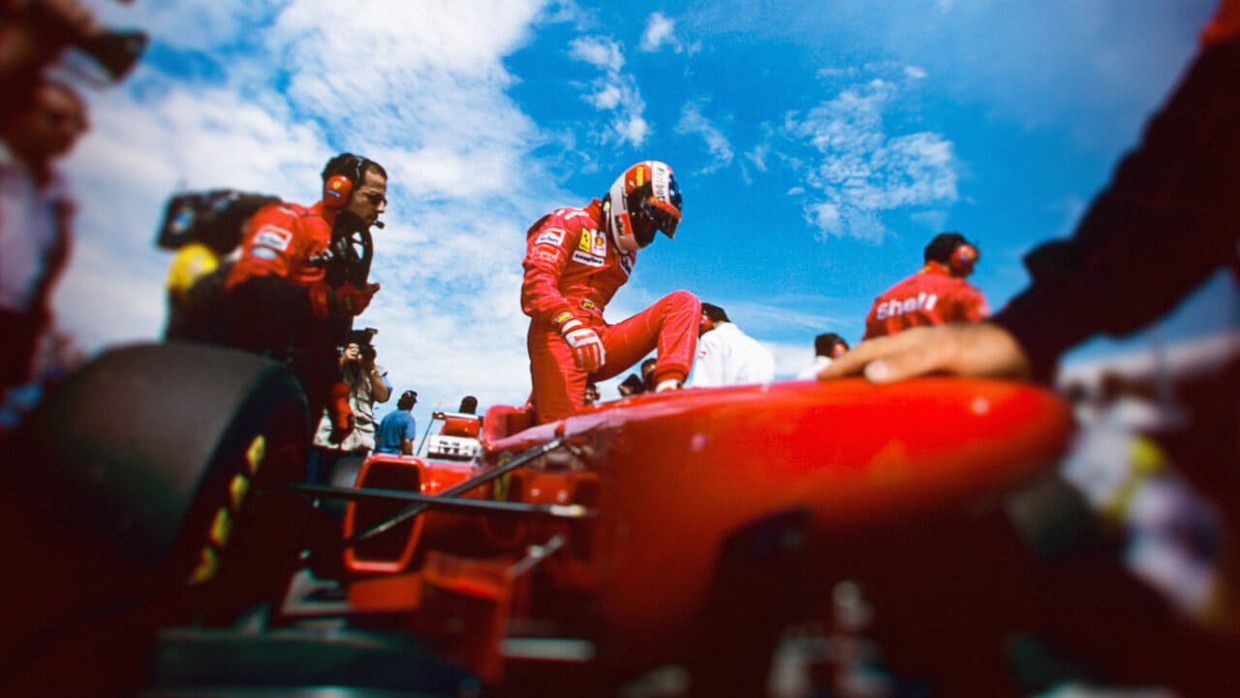 Michael Schumacher in 'Schumacher' Beeld Netflix