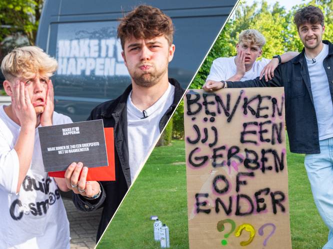 Ender en Gerben zoeken 50 naamgenoten in ‘Make it Happen!’: “Moeilijkste opdracht tot nu toe”