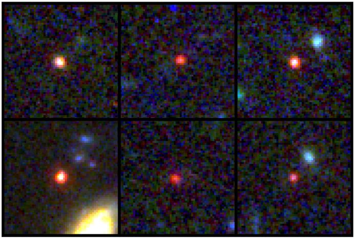 Astronomers plan to refocus Webb's mirror on these six galaxies soon to obtain a spectrum of the light.  This allows them to immediately see if their hypotheses are correct.