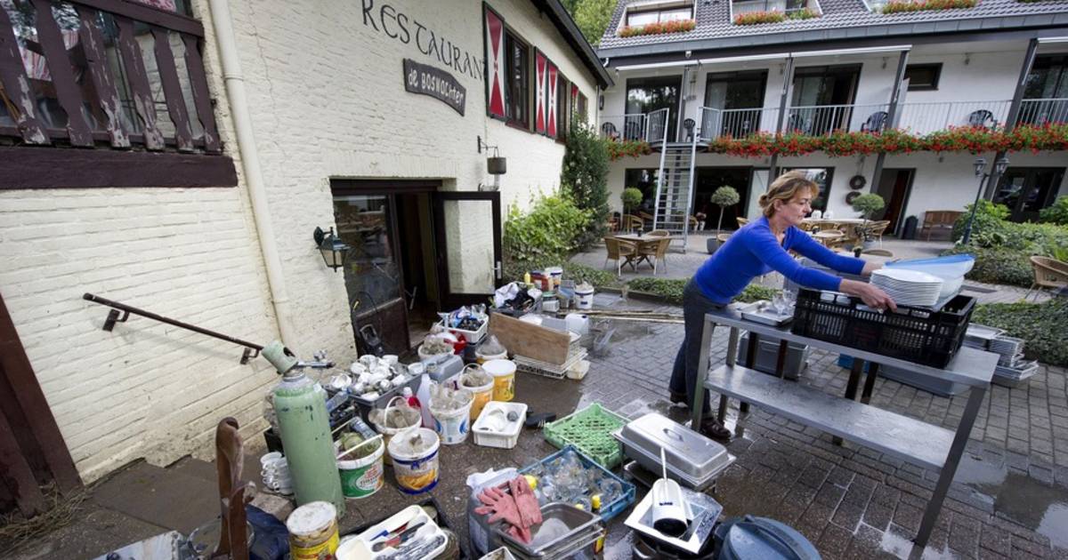 Tonnen schade in overstroomd Slenaken