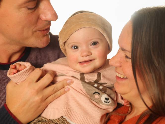 Grégory en Kimberly kozen bewust voor hun dochtertje met downsyndroom: “Zwangerschap afbreken? Mila hoort bij ons”
