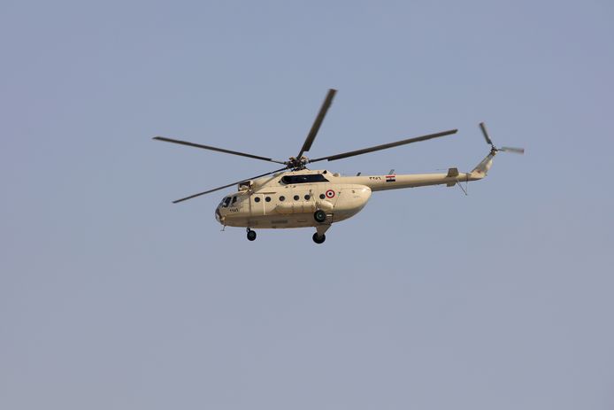 Het lichaam van Moebarak werd overgevlogen met een legerhelikopter.