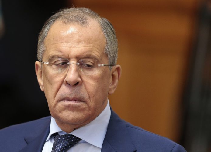 De Russische minister van Buitenlandse Zaken Sergej Lavrov. Het minister van BuZa wijst Londen nu zélf met de vinger over de vergiftiging van een ex-spion.