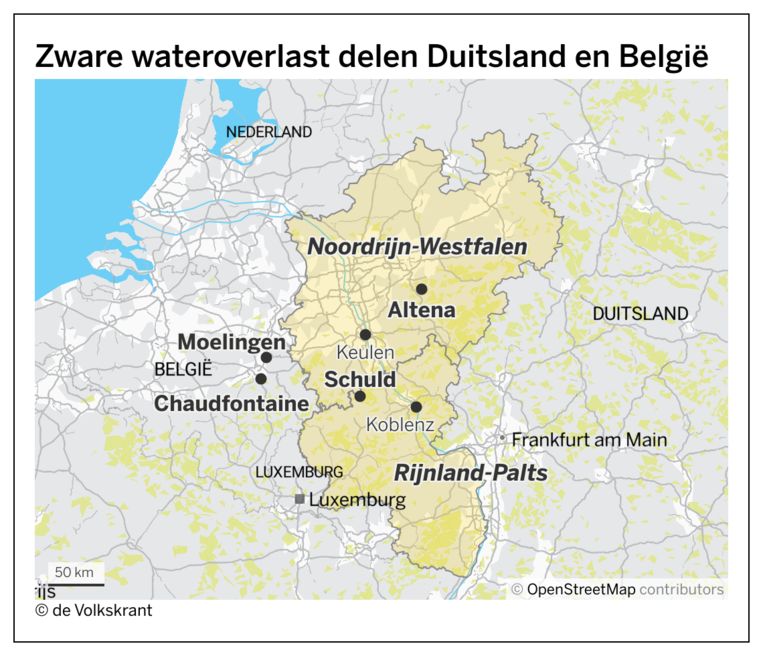 Dodental Door Noodweer In Duitsland En Belgie Blijft Oplopen Meer Dan Duizend Mensen Vermist In Rijnland Palts De Volkskrant