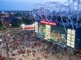 Vue aérienne sur Old Trafford, le stade mythique de Manchester United.