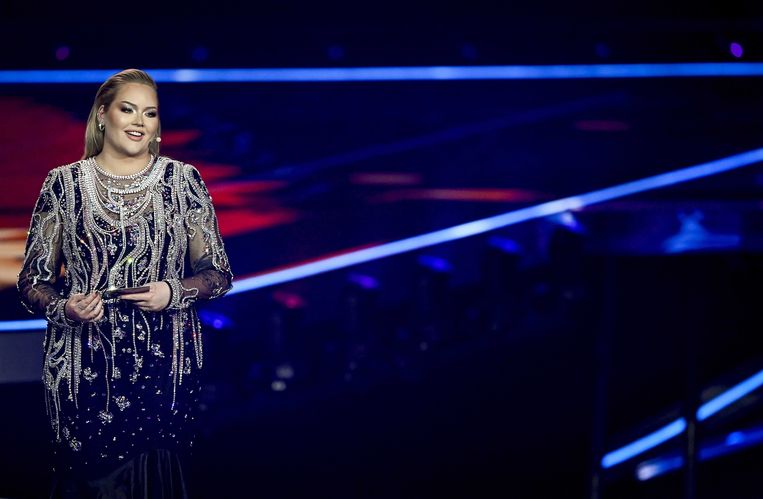 Nikkie de Jager tijdens het Eurovisie Songfestival. Beeld EPA