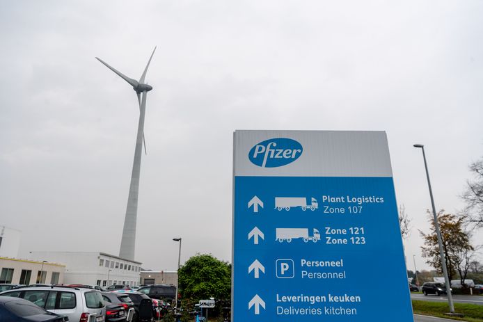 De vestiging van Pfizer in België.