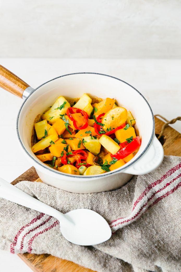 Groentestoofpotje met ras el hanout van Sandra Bekkari.