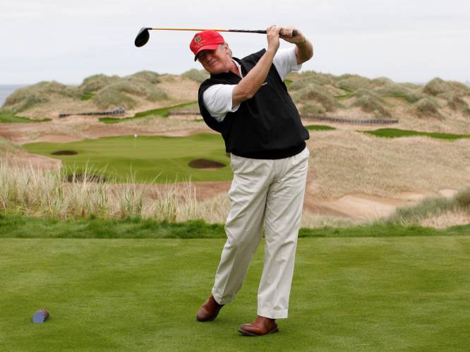 Trump bracht al kwart van zijn presidentschap door in een van zijn eigen golfclubs
