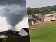 KIJK. Indrukwekkende tornado slaat Franse voorbijgangers met verstomming