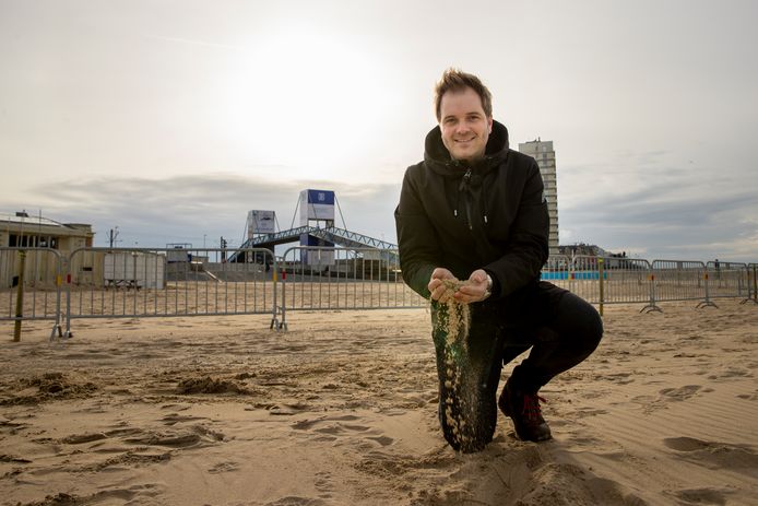 Niels Albert ging met onze man het WK-parcours in Oostende verkennen.