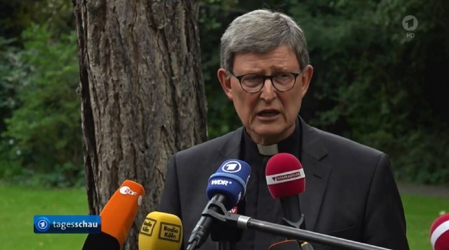 Kardinaal Rainer Maria Woelki reageerde vanmiddag op de beslissing van de paus.