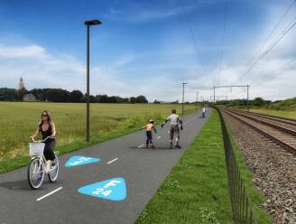 Fietssnelweg F24 Leuven - Tienen : “Werken nog bezig, gelieve werf niet te betreden”