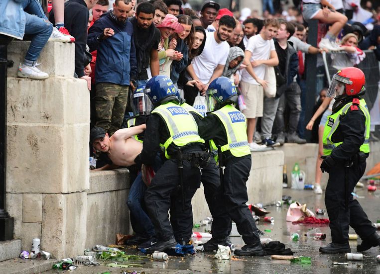 Zeker 49 mensen werden gearresteerd. Beeld AP