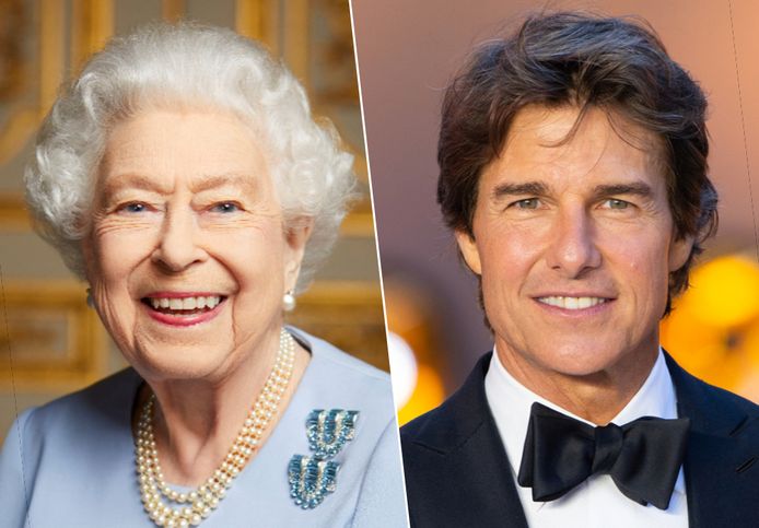 Queen Elizabeth en Tom Cruise
