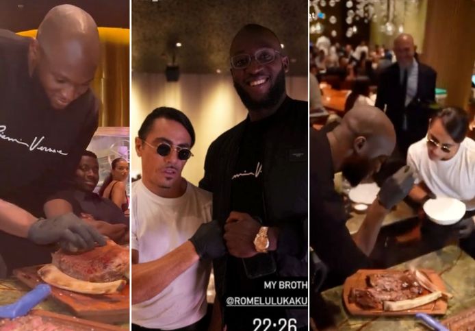 Romelu Lukaku heeft ook al eens een restaurant van Salt Bae bezocht.