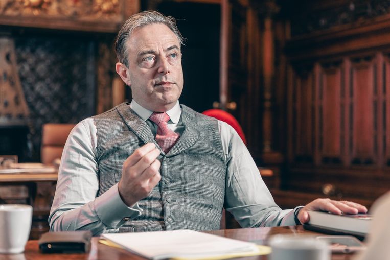 N-VA-voorzitter en burgemeester van Antwerpen Bart De Wever op het Schoon Verdiep. Beeld Jan Aelberts