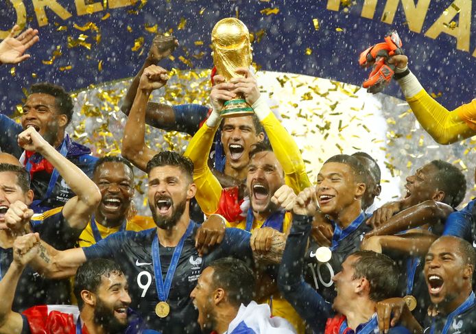 Frankrijk won het meest recente WK in Rusland.