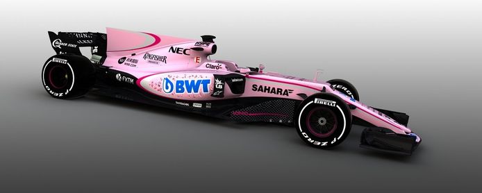 Het nieuwe kleurschema van Force India