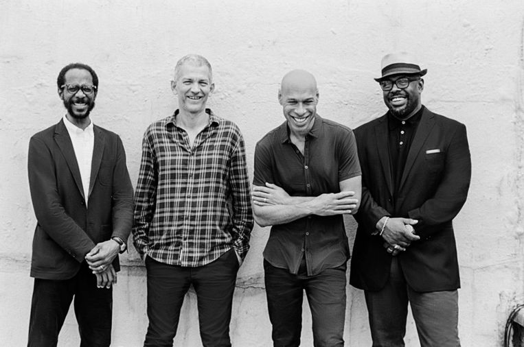 Vanaf links: Brian Blade, Brad Mehldau, Joshua Redman en Christian McBride.  Beeld Foto Michael Wilson