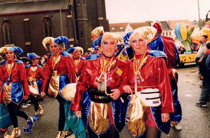 Jacqueline in actie tijdens carnaval Ledeberg.