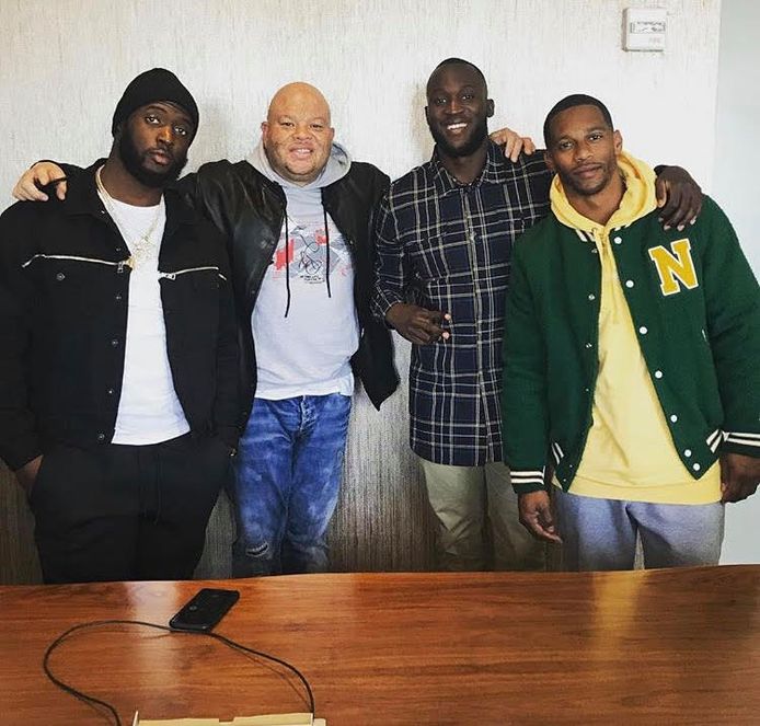 Romelu Lukaku met de baas van Roc Nation Sports, Shawn 'Pecas' Costner.