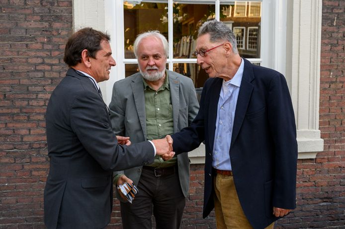 Maarten Biesheuvel vierde vorig jaar zijn 80ste verjaardag bij de Korenbeurs in Schiedam.