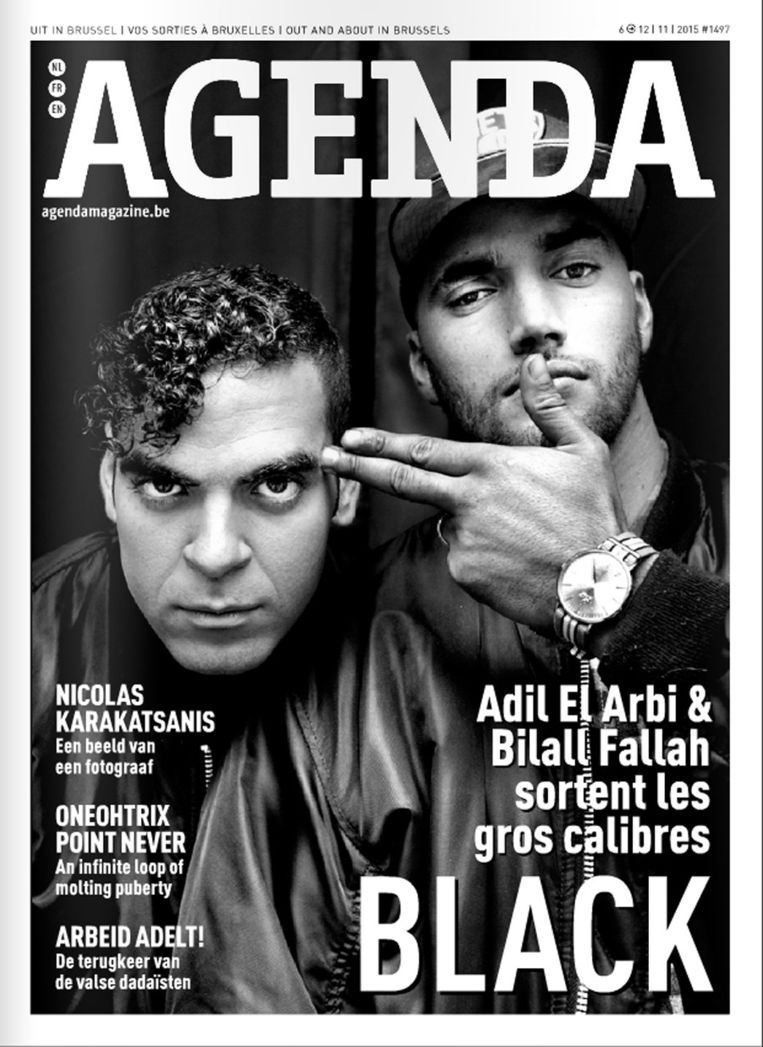 De cover van Agenda Magazine, met Adil El Arbi en Bilall Fallah. Beeld rv