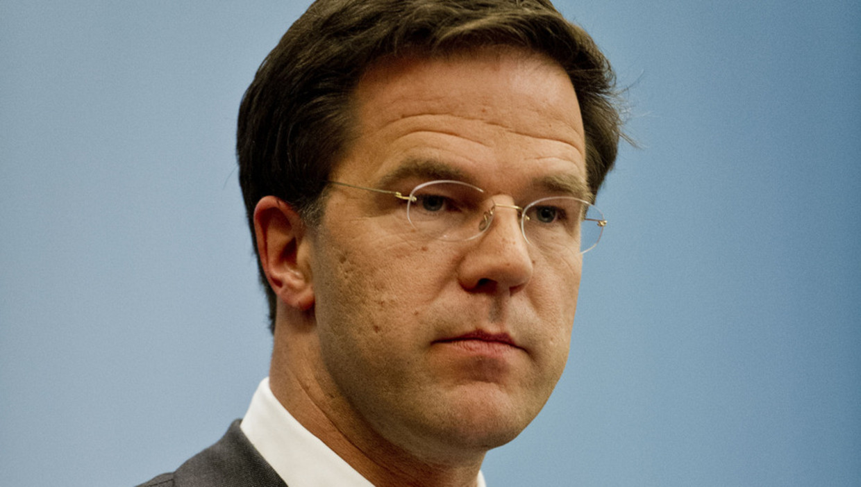 Premier Rutte, afgelopen vrijdag. © ANP Beeld 