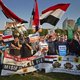 Demonstratie in Den Haag tegen bloedvergieten Egypte